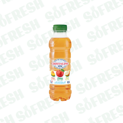 CRISTALINE PECHE-POMME-POIRE 50CL