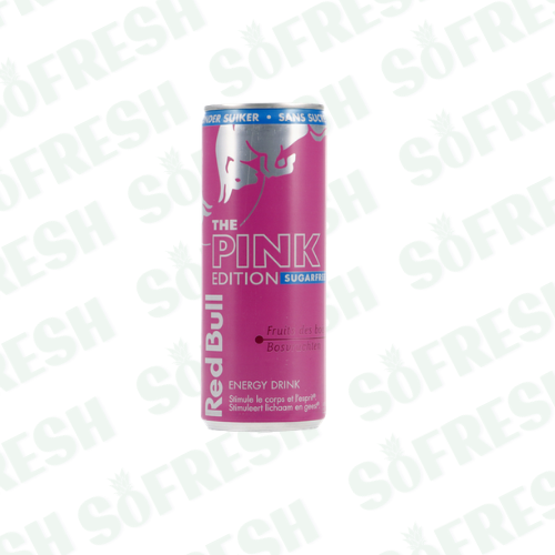 RED BULL PINK FRUITS DES BOIS SUGAR FREE 25CL