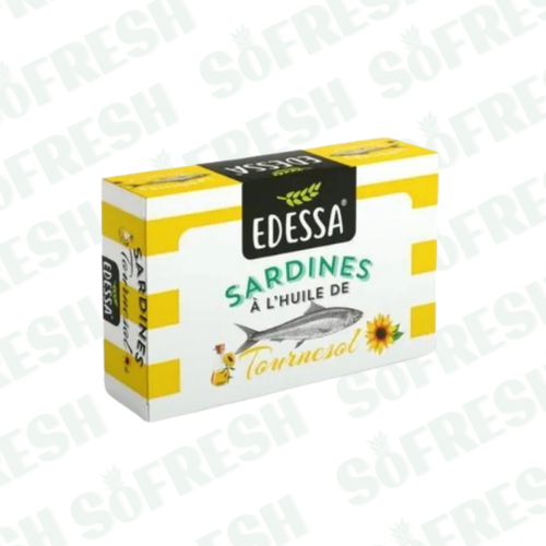 EDESSA SARDINES A L'HUILE NATURE 125GR