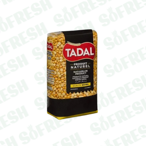 TADAL PETITS POIS JAUNES CASSEE 1KG