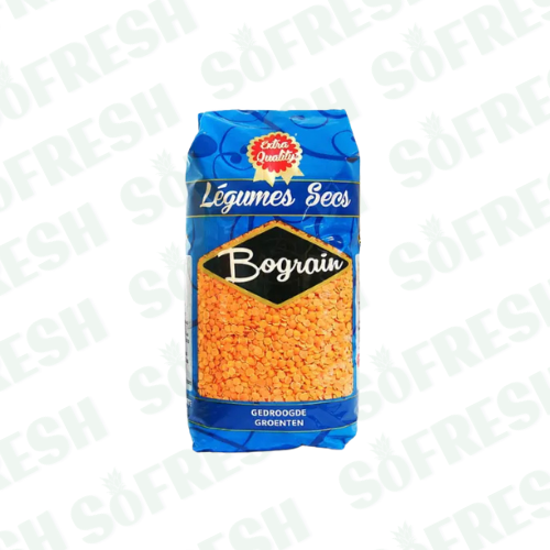 BOGRAIN LENTILLES ROUGES CASSEES 1KG