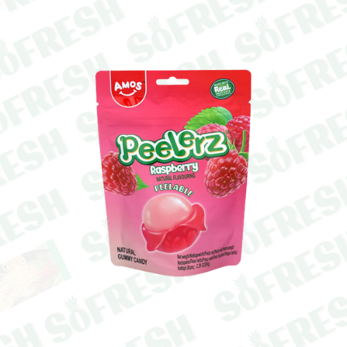 AMOS PEELERZ GUMMY RASPBERRY 65G